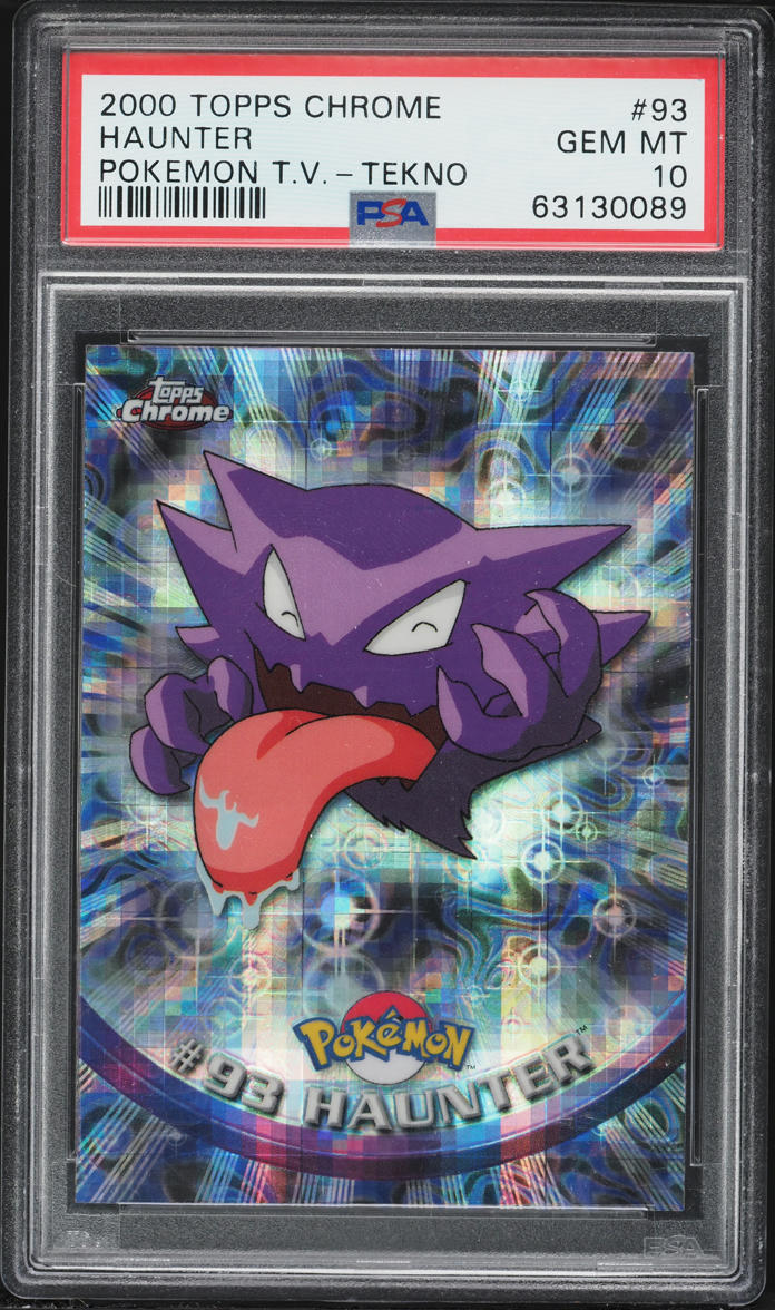 2000 Topps Chrome Pokemon Series 2 Tekno Haunter #93 PSA 10 GEM MINT