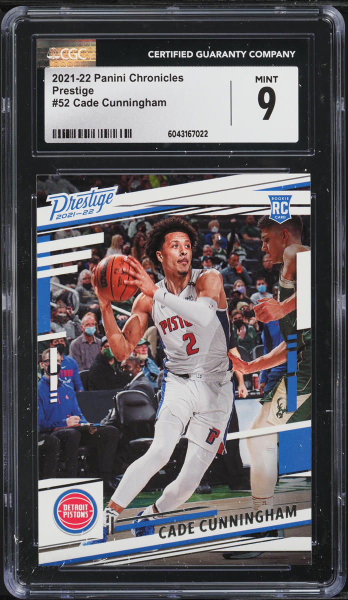 2021 Panini Chronicles Prestige Cade Cunningham ROOKIE #52 CGC 9 MINT