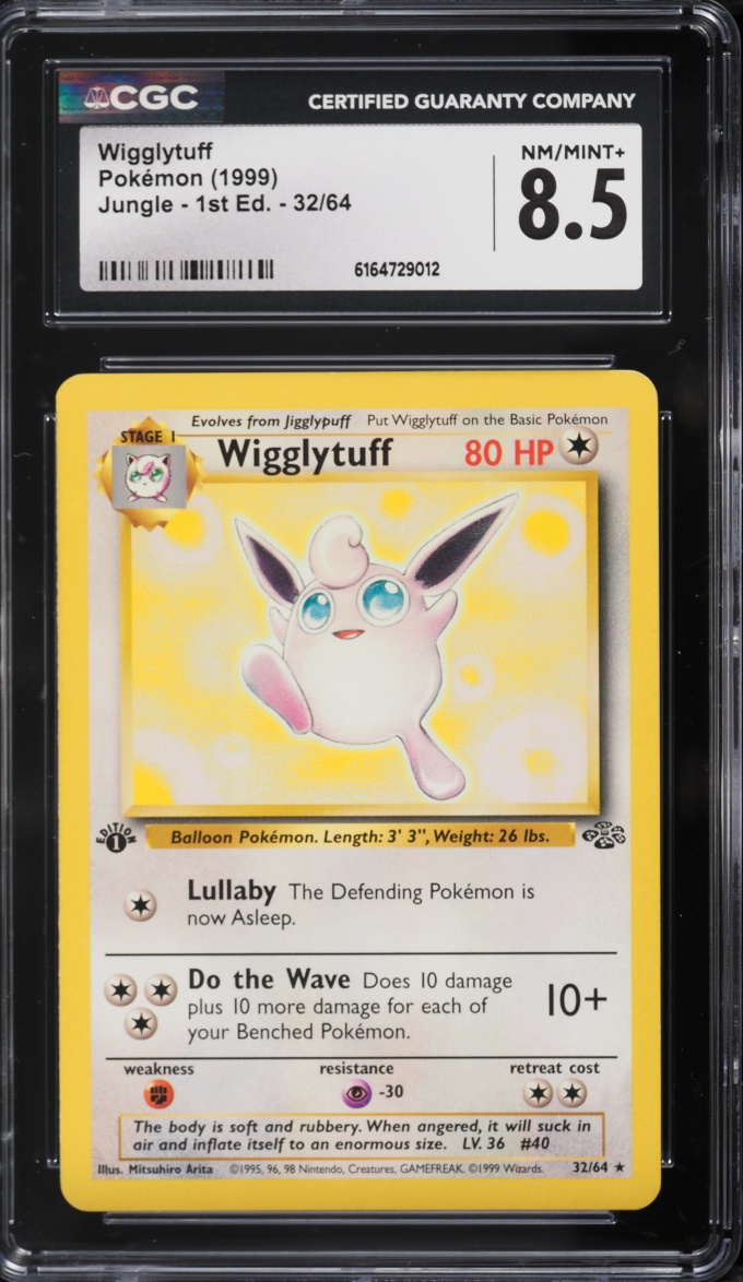 1999 Pokemon Jungle 1st Edition Wigglytuff #32 CGC 8.5 NM-MT+