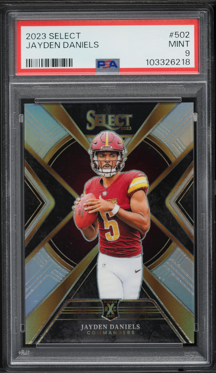 2023 Select Prizm Jayden Daniels ROOKIE #502 PSA 9 MINT