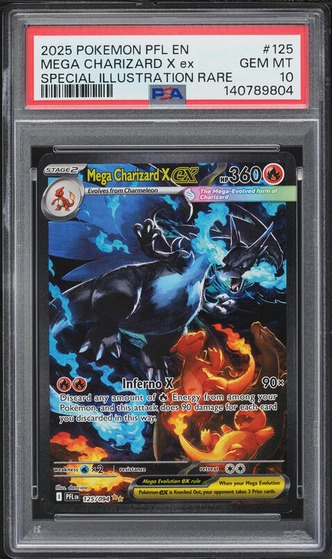 2025 Pokemon Japanese Inferno X Holo Mega Charizard X ex #013 CGC
