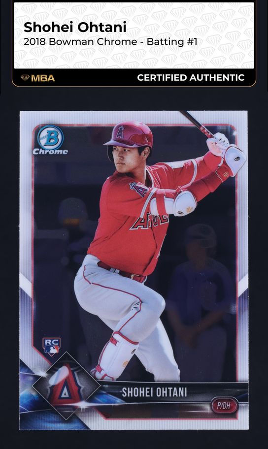 2018 Bowman Chrome Batting Shohei Ohtani ROOKIE #1 PSA 9