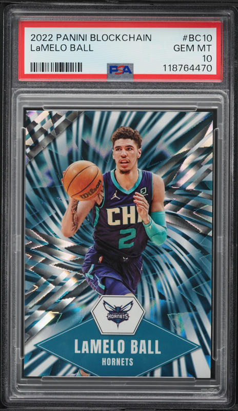 2020 Panini Prizm Silver LaMelo Ball ROOKIE AUTO DNA 10 #LMB PSA 9