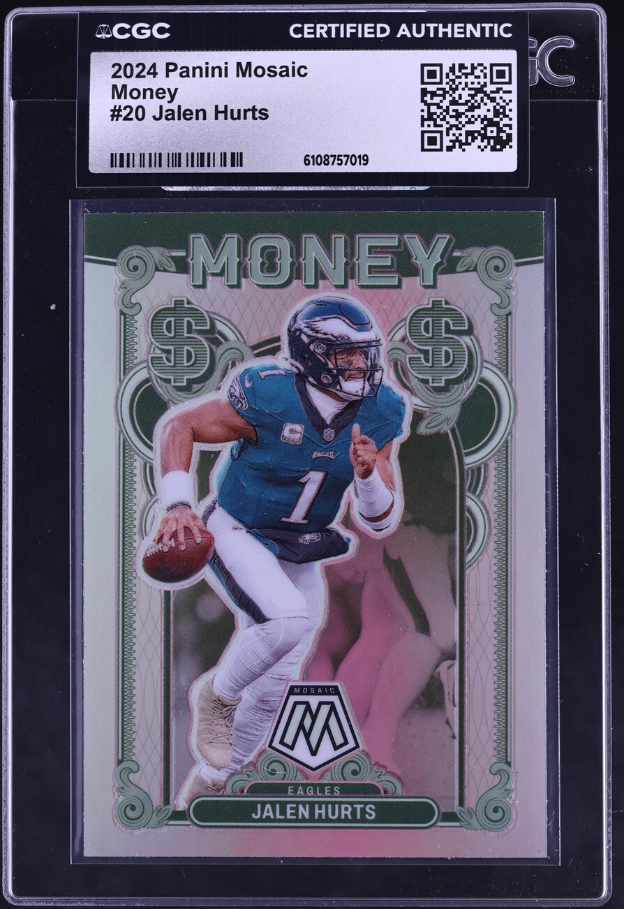 2024 Panini Mosaic Money Jalen Hurts #20 CGC AUTH
