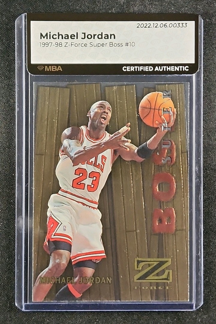 1997 Skybox Z-Force Super Boss Michael Jordan #10 PSA 7 NRMT
