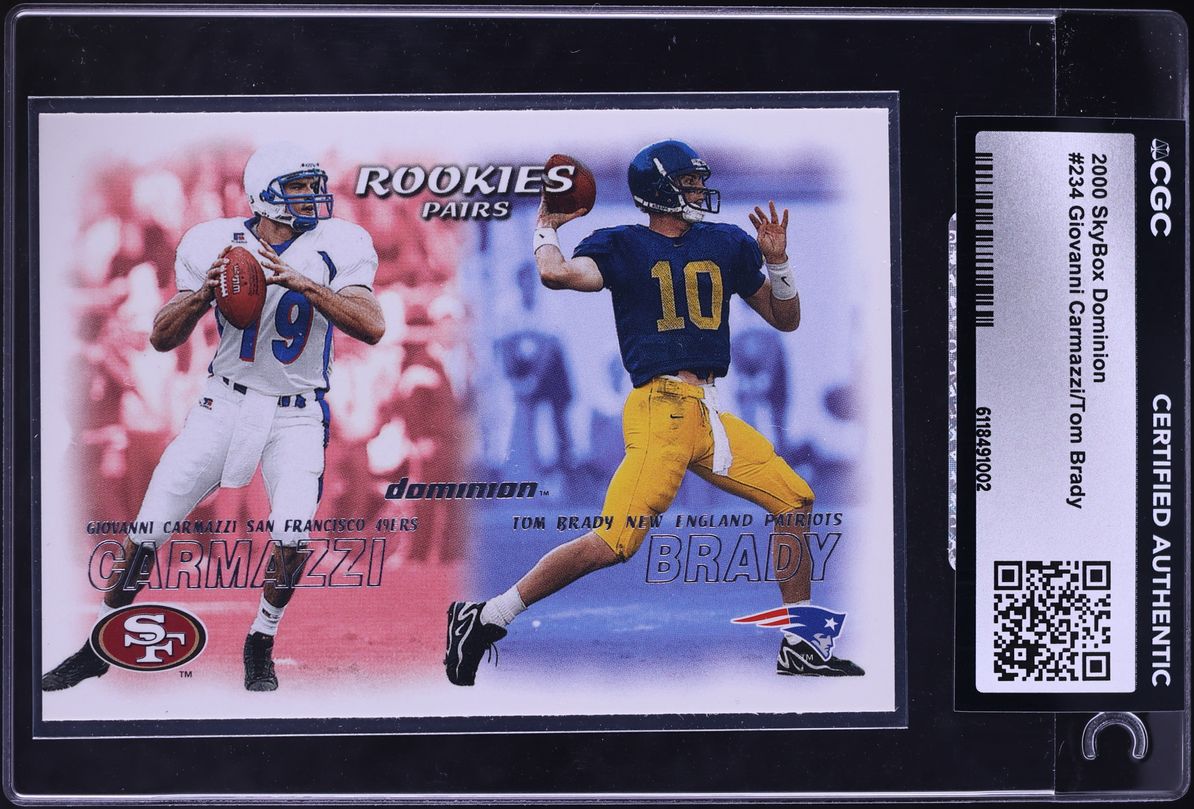 2000 Skybox Dominion Tom Brady ROOKIE #234 CGC AUTH