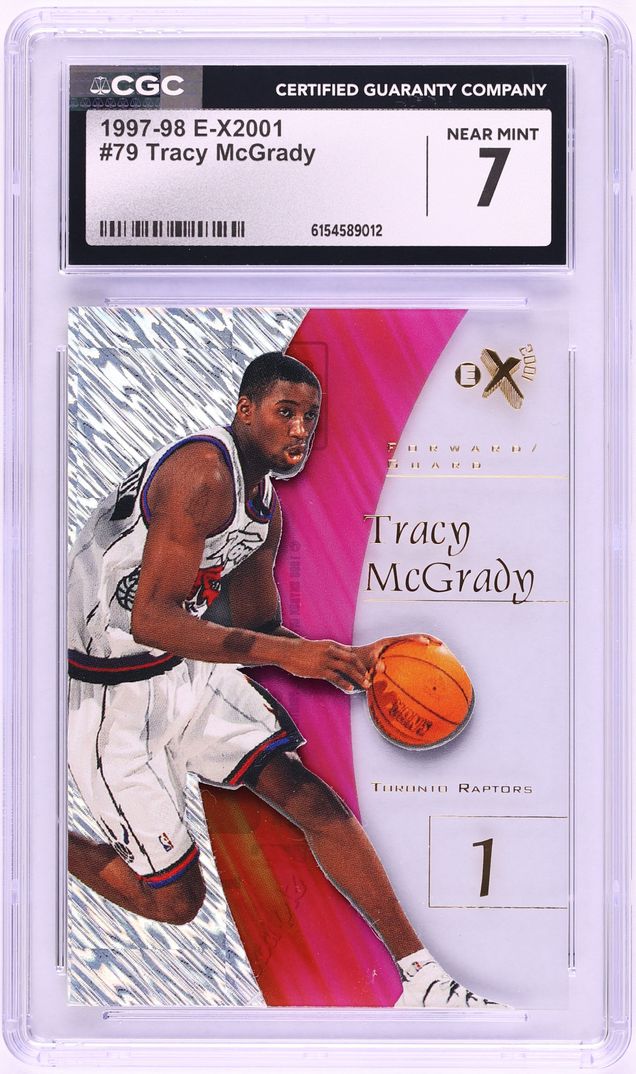 1997 Skybox E-X2001 Tracy McGrady ROOKIE #79 CGC 7 NRMT