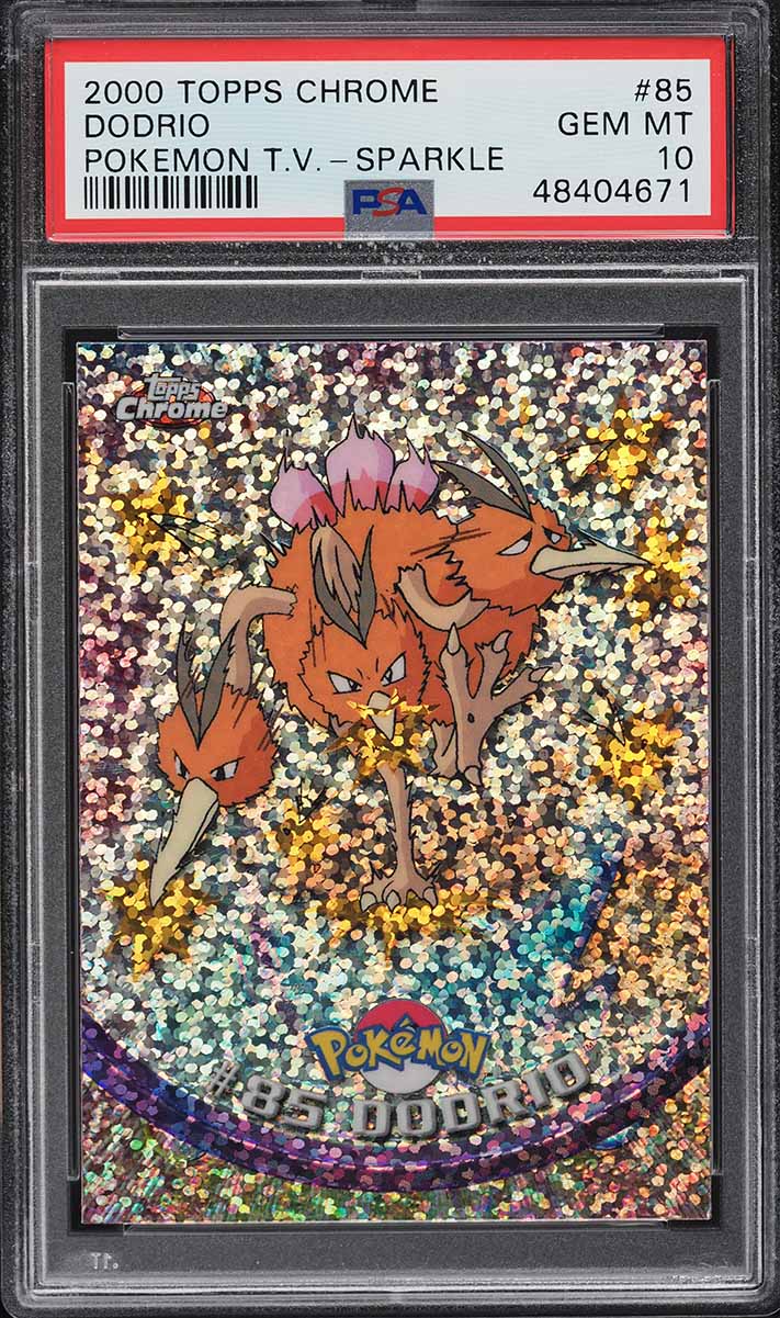2000 Topps Chrome Pokemon Series 2 Sparkle Dodrio #85 PSA 10 GEM MINT