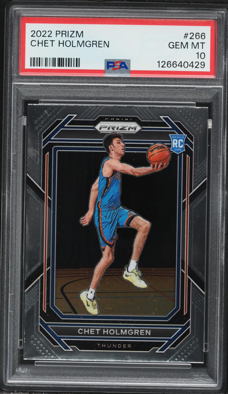 2022 Panini Prizm Monopoly Black Chet Holmgren ROOKIE #63 PSA 10