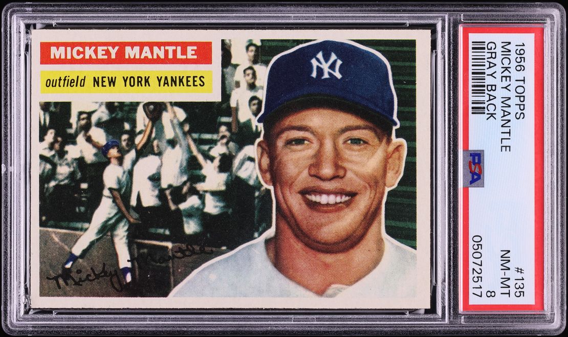 1956 Topps Mickey Mantle #135 PSA 8 NM-MT