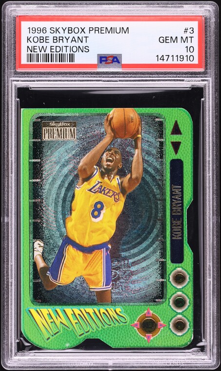 1997 Skybox E-X2001 Star Date 2001 Die-Cut Kobe Bryant #3 PSA 8 NM