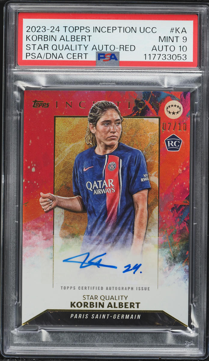 2023 Topps Inception UEFA CC Star Quality Red Korbin Albert