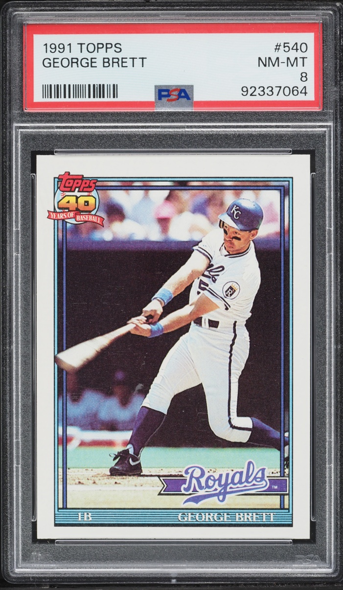 1991 Topps George Brett #540 PSA 8 NM-MT