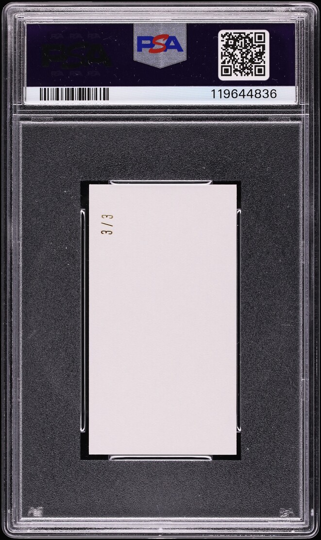 2019 Upper Deck Chronology Time Capsules Canvas Mini Blank Back Alexander Ovechkin 3/3 PSA 10 - Photo 2