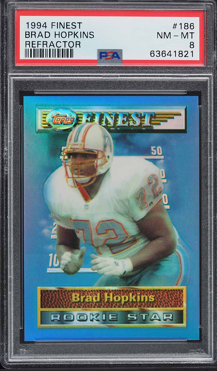 1994 Finest Refractor Brad Hopkins #186 PSA 8 NM-MT