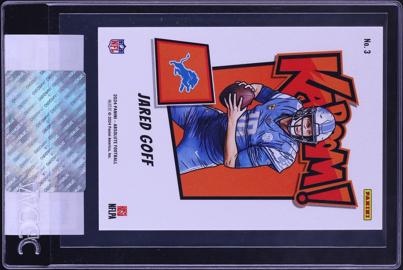 2024 Absolute Kaboom! Horizontal Jared Goff #3 CGC AUTH