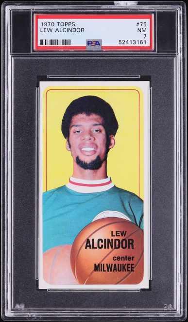 1970 Topps Basketball Lew Alcindor ROOKIE #75 PSA 7 NRMT