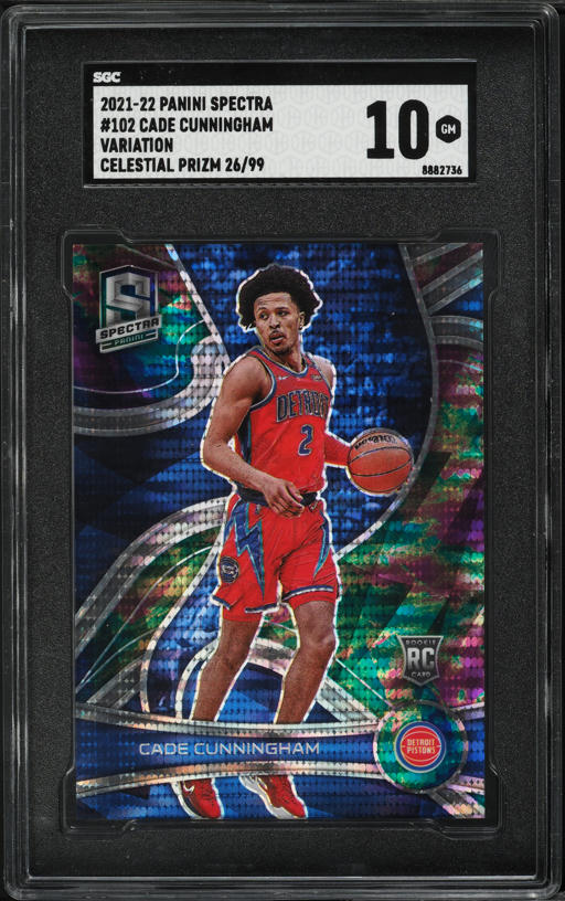 2021 Panini Flawless Emerald Cade Cunningham RC PATCH AUTO
