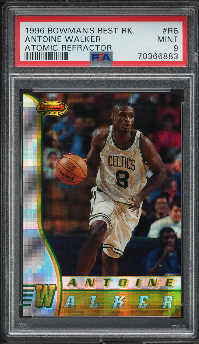 1996 Bowman's Best Atomic Refractor Antoine Walker ROOKIE #R6 PSA 9 MINT