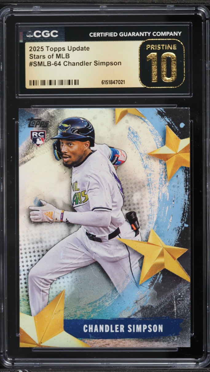 2025 Topps Update Stars Of MLB Chandler Simpson ROOKIE #SMLB-64 CGC 10 PRISTINE