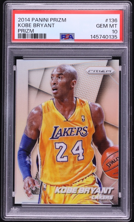 2014 Panini Prizm Silver Kobe Bryant #136 PSA 10 GEM MINT