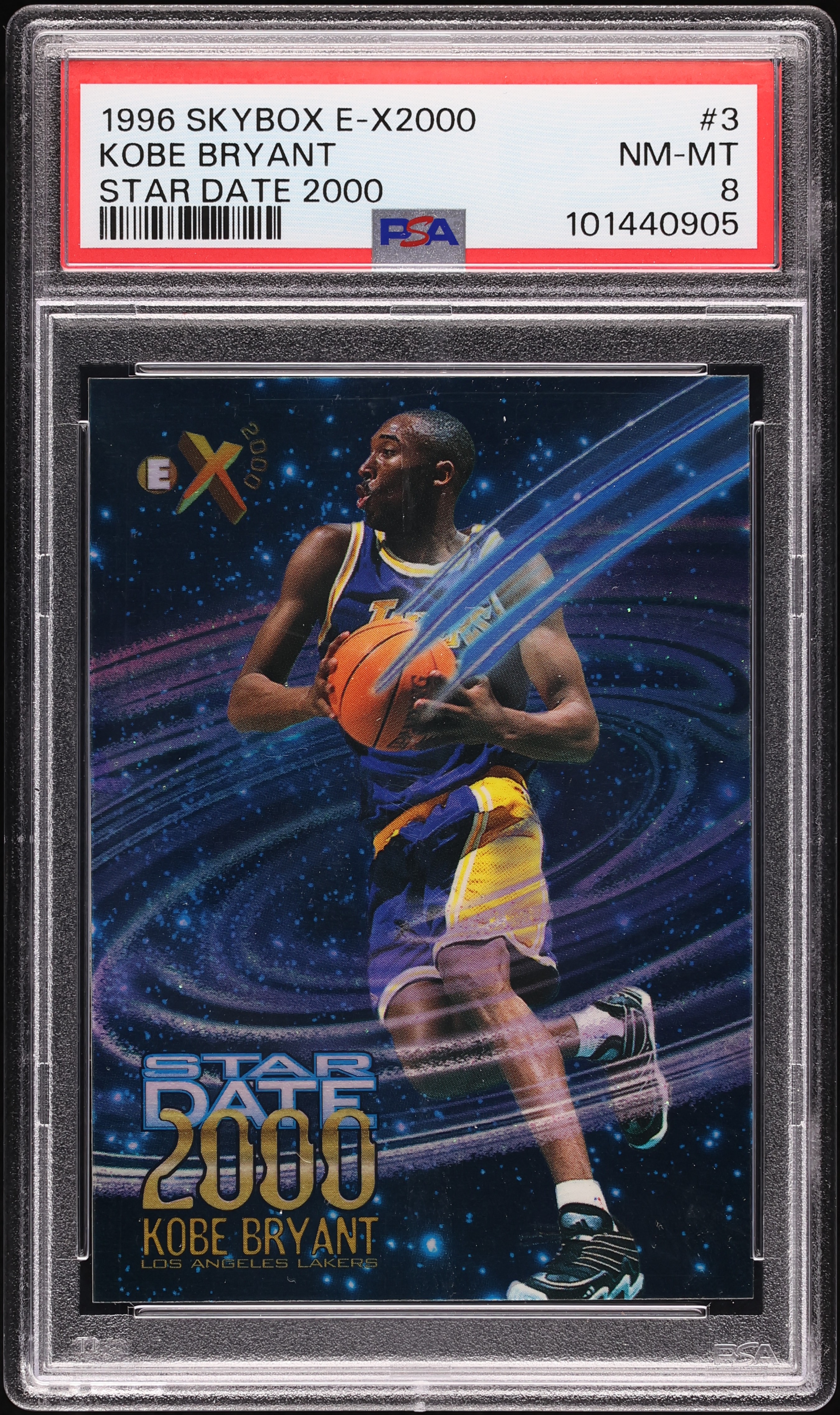 1996 Skybox E-X2000 Star Date 2000 Kobe Bryant ROOKIE #3 PSA