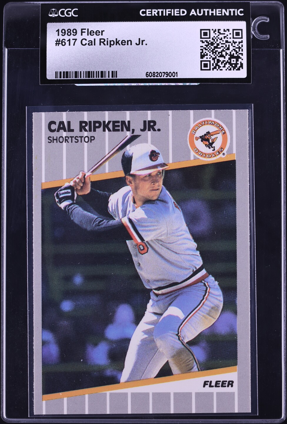 1989 Fleer Cal Ripken Jr. #617 CGC AUTH on Fanatics Collect