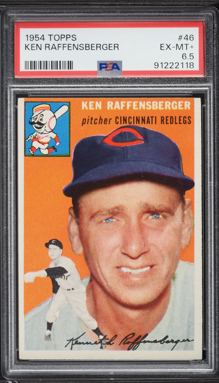 1954 Topps Ken Raffensberger #46 PSA 6.5 EXMT+