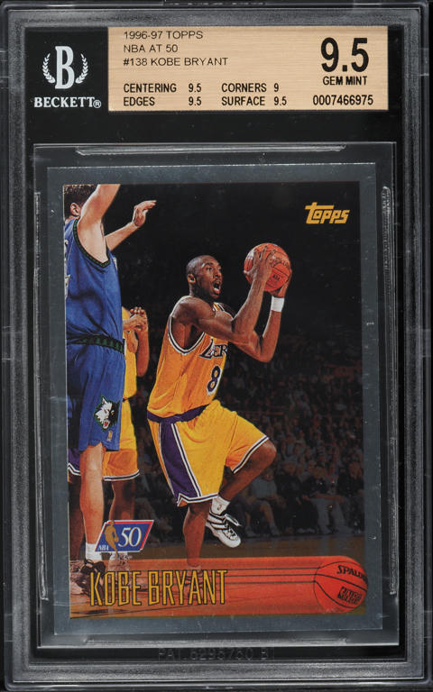 1996 Topps Draft Redemption Kobe Bryant ROOKIE #DP13 PSA 8 NM-MT