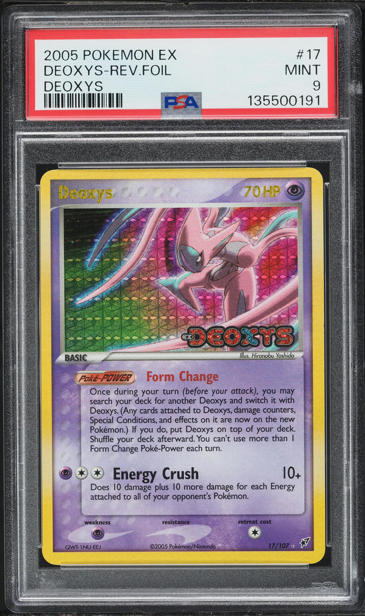2005 Pokemon EX Reverse Holo Deoxys #17 PSA 9 MINT