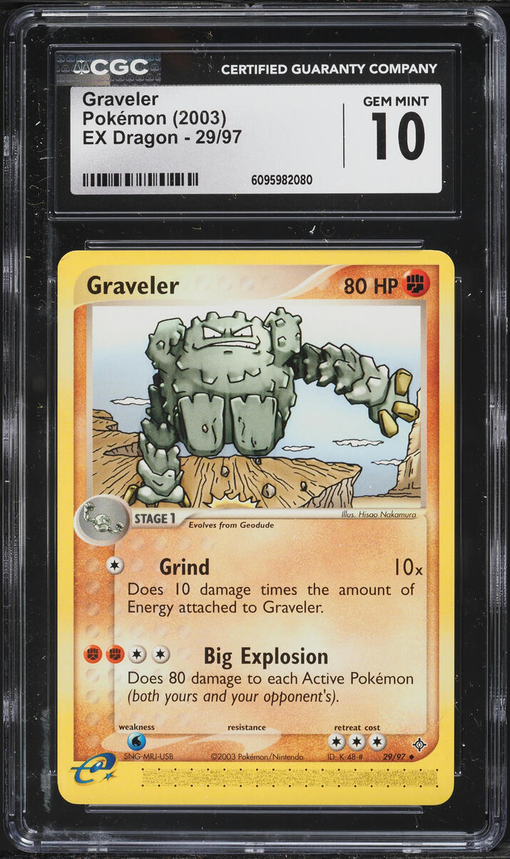 2003 Pokemon EX Dragon Graveler #29 CGC 10 GEM MINT