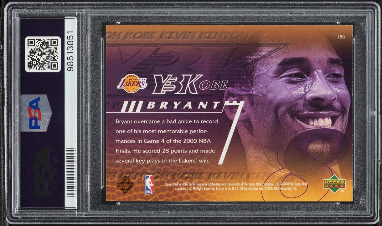 2000 Upper Deck Basketball Kobe Bryant #186 PSA 9 MINT