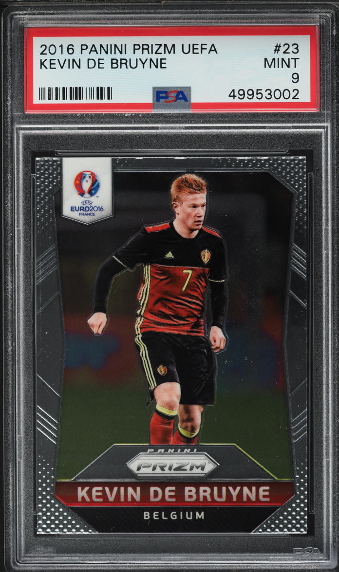 2016 Panini Prizm UEFA Kevin De Bruyne ROOKIE #23 PSA 9 MINT