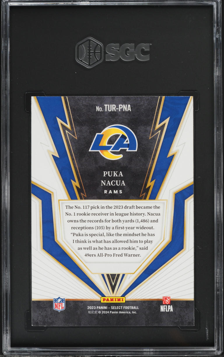 2023 Select Turbocharged Puka Nacua ROOKIE #TUR-PNA SGC 9.5 MINT+