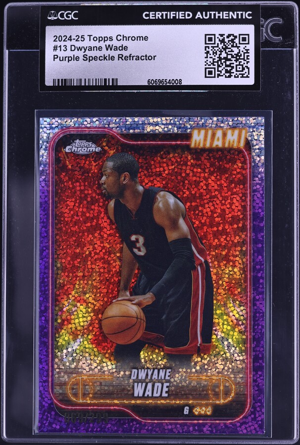 2004 Topps Chrome Black Refractor Dwyane Wade /500 #68 PSA 9