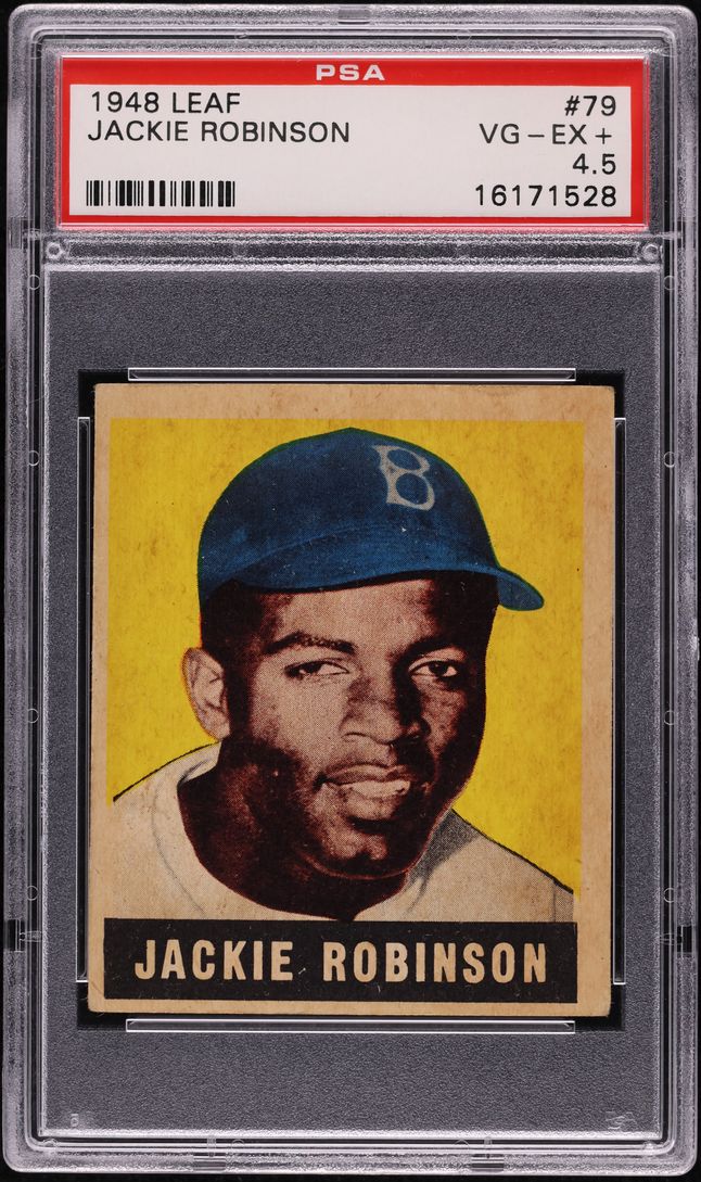 1948 Leaf Jackie Robinson ROOKIE #79 PSA 4.5 VGEX+