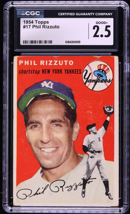 1954 Topps Phil Rizzuto #17 CGC 2.5 GD+