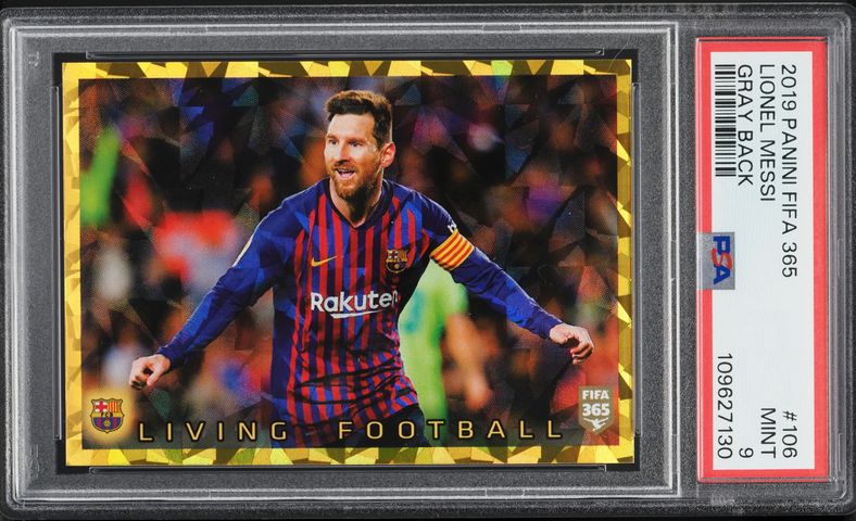 2007 Mundicromo Estadio Lionel Messi #33 PSA 8 NM-MT on Fanatics