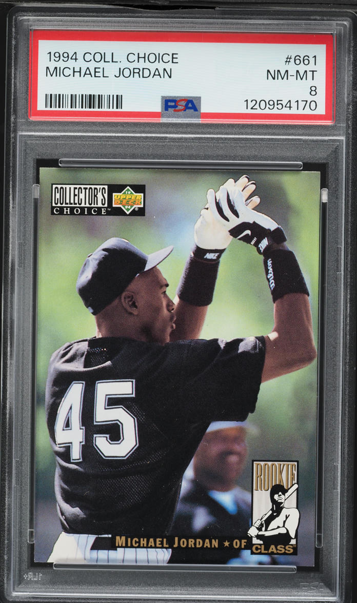 1994 Collector's Choice Michael Jordan ROOKIE #661 PSA 8 NM-MT