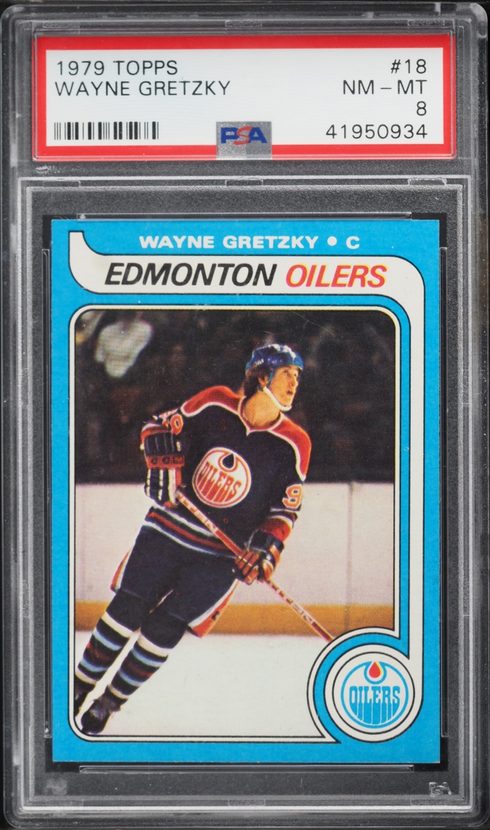 1979 Topps Hockey Wayne Gretzky ROOKIE #18 PSA 8 NM-MT