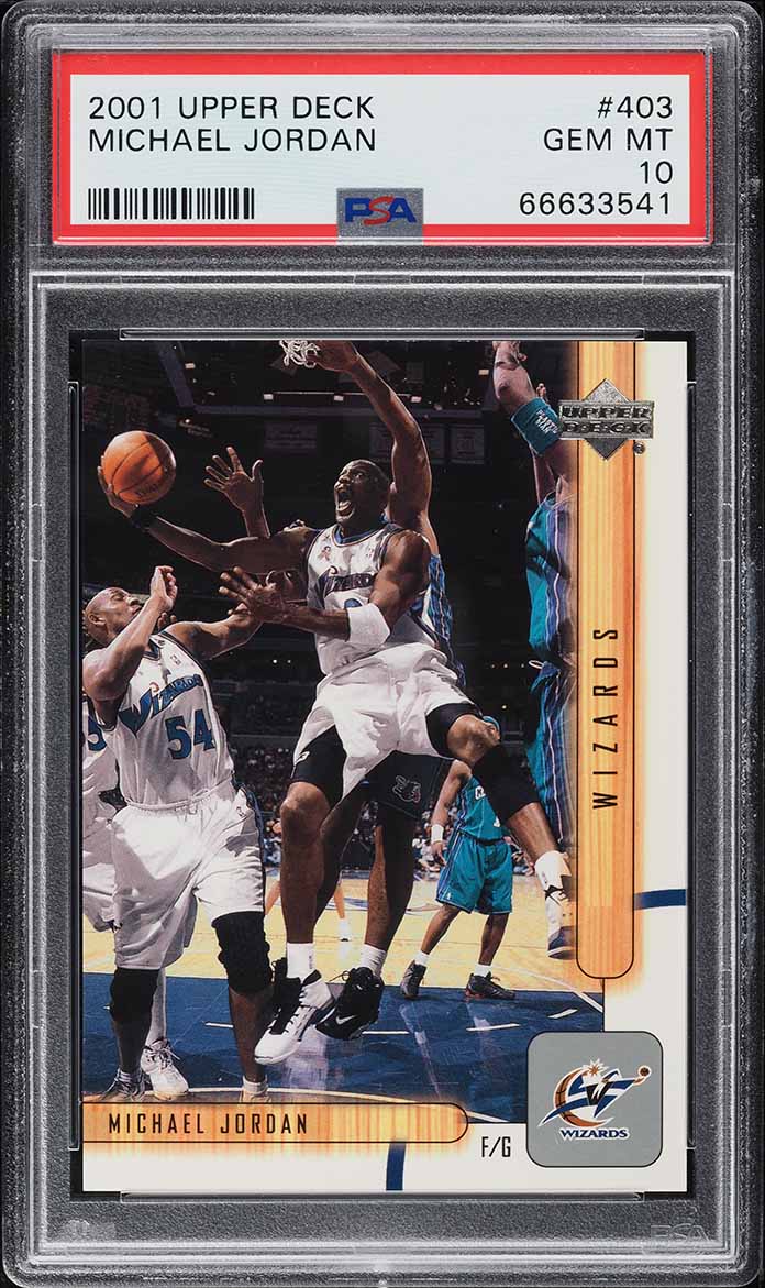 2001 Upper Deck Basketball Michael Jordan #403 PSA 10 GEM MINT