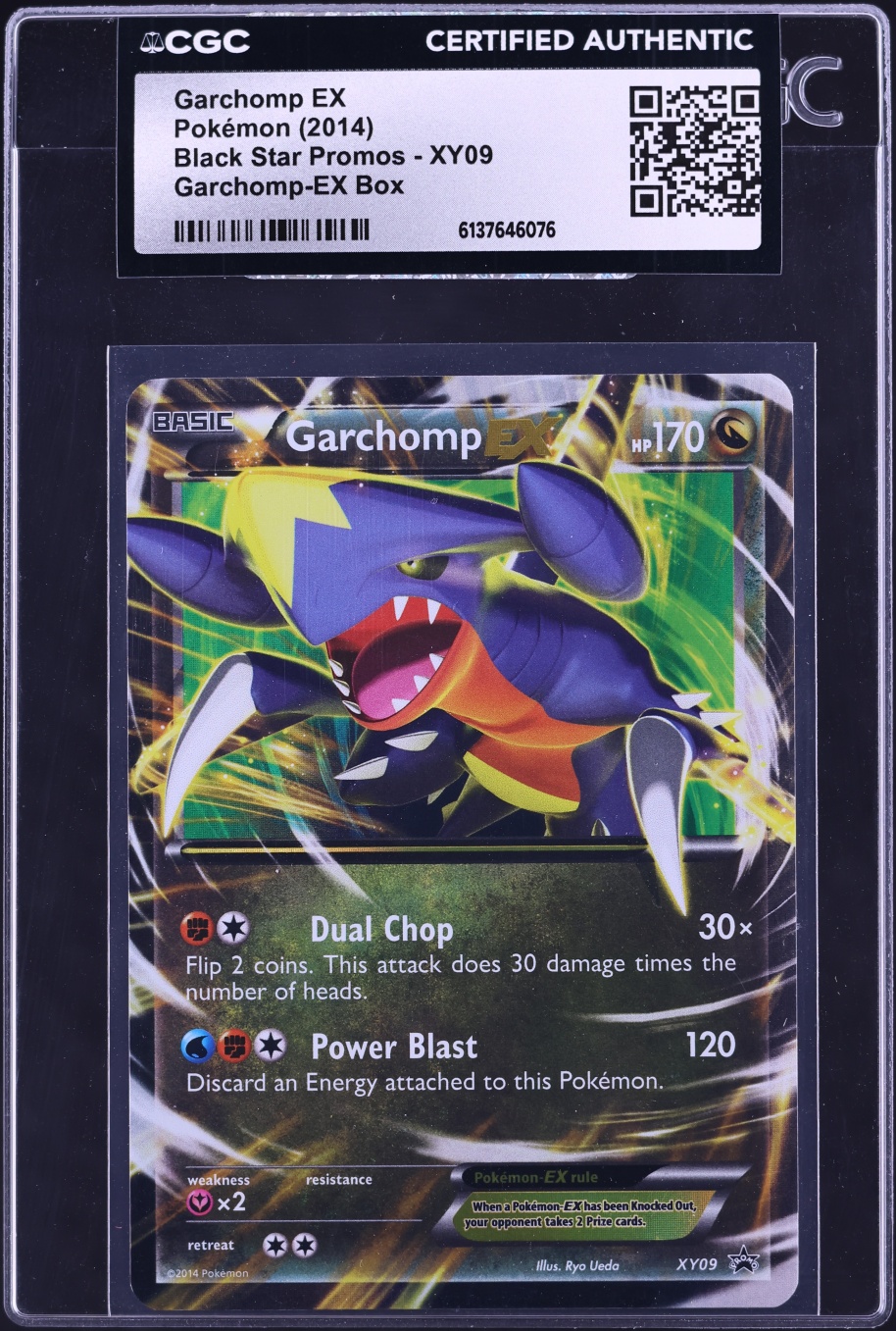 2014 Pokemon XY Black Star Promo Box Garchomp EX #XY09 CGC AUTH