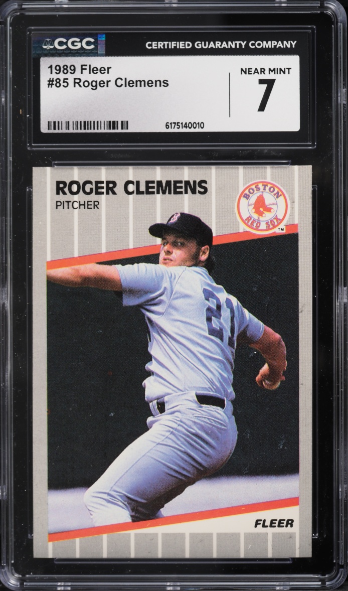 1989 Fleer Roger Clemens #85 CGC 7 NRMT