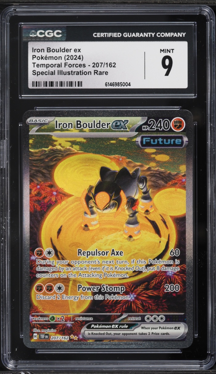 2024 Pokemon Scarlet & Violet Temporal Forces SIR Iron Boulder ex #207 CGC 9 MINT
