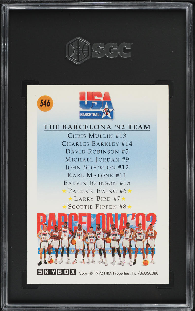 1991 Skybox U.S. Olympic Team Barcelona '92 #546 SGC 9.5 MINT+