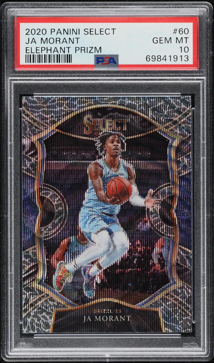 2020 Select Concourse Elephant Prizm Ja Morant #60 PSA 10 GEM MINT