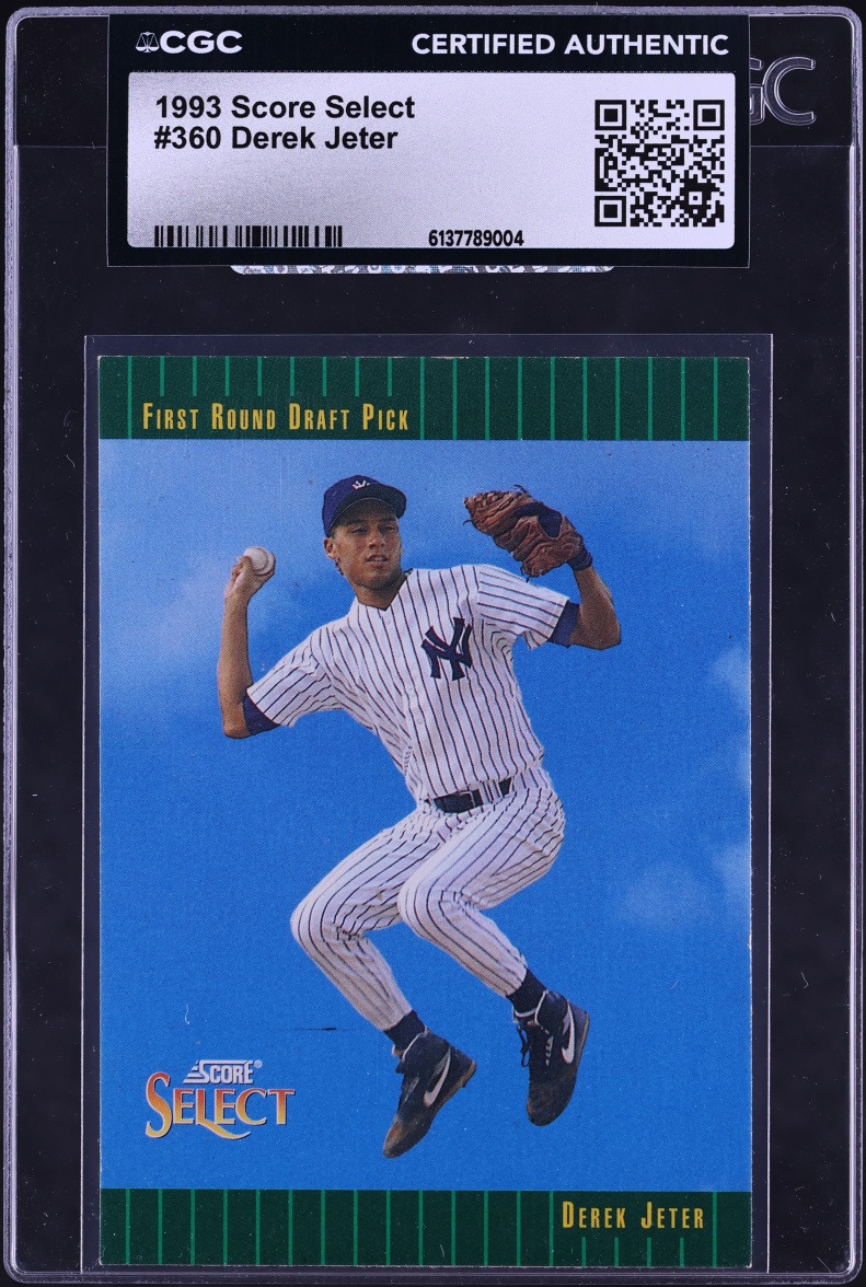 1993 Score Select Derek Jeter ROOKIE #360 CGC AUTH