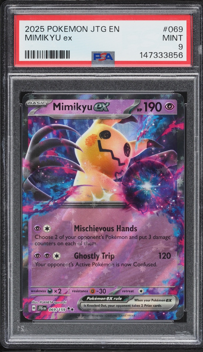 2025 Pokemon Scarlet & Violet Journey Together Mimikyu ex #69 PSA 9 MINT