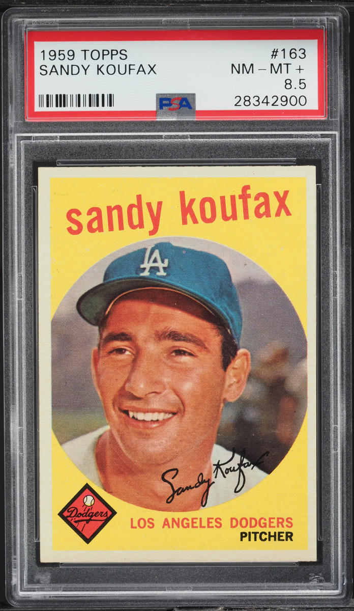 1959 Topps Sandy Koufax #163 PSA 8.5 NM-MT+