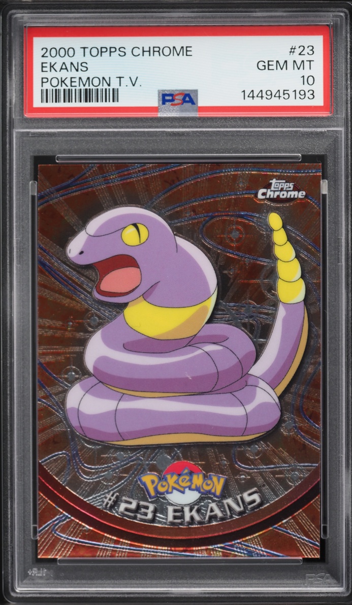 2000 Topps Chrome Pokemon T.V. Ekans #23 PSA 10 GEM MINT